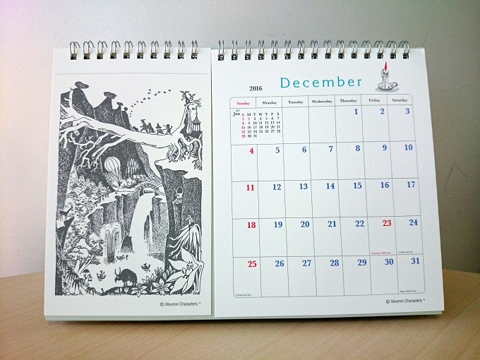16年卓上カレンダー ムーミン公式サイト