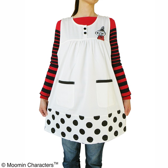 水玉模様とミイのイラストがかわいいエプロン ムーミン公式サイト 水玉模様とミイのイラストがかわいいエプロン ムーミン公式サイト