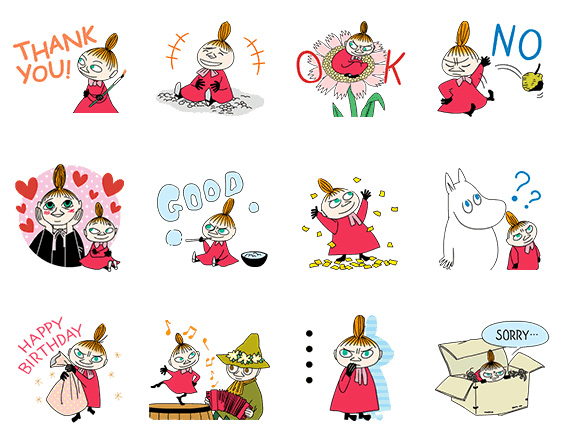 リトルミイ 動くlineスタンプ登場 ムーミン公式サイト