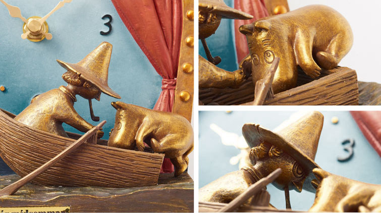 小説の一場面がデザインされた置き時計 | ムーミン公式サイト