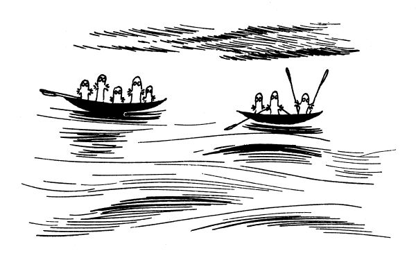 ニョロニョロが船に乗るときは奇数 偶数 ムーミン公式サイト