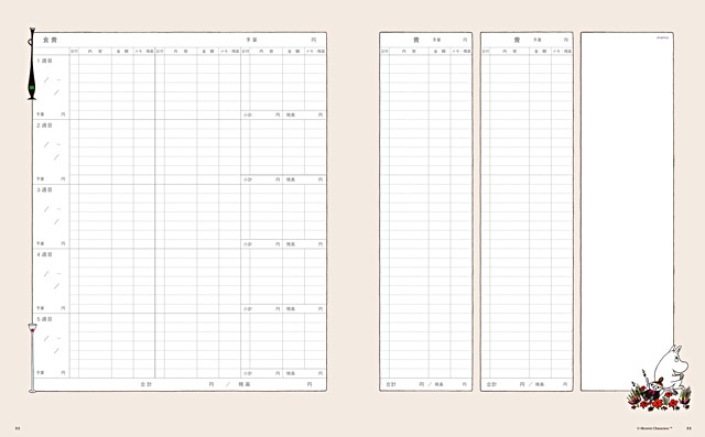 ムーミン家計簿21 ほっこりかわいいムーミンキャラクターたちと たのしく家計管理 ムーミン公式サイト