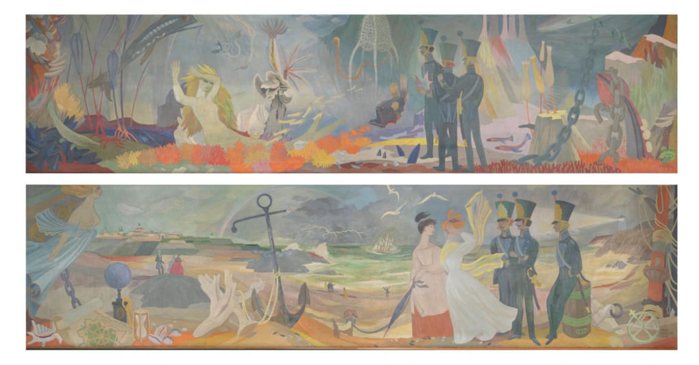 トーベ ヤンソンが描いたハミナの壁画が初公開 絵に隠されたムーミンを見つけてみよう ムーミン公式サイト