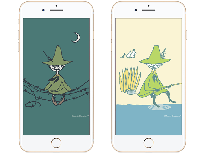 ファンクラブ モバイル壁紙アンケート 3位 スナフキンのモバイル壁紙を配信開始 ムーミン公式サイト