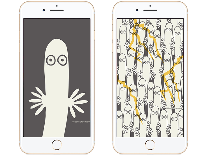 ファンクラブ モバイル壁紙アンケート 2位 ニョロニョロのモバイル壁紙を配信開始 ムーミン公式サイト