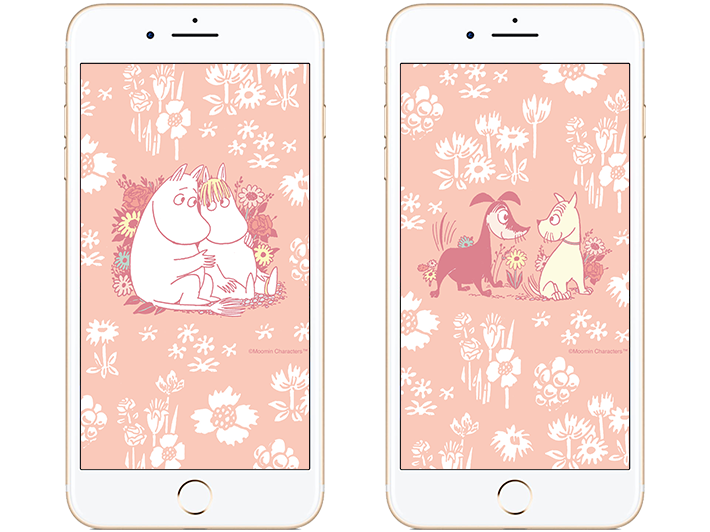 バレンタインにぴったりなモバイル壁紙を配信 ムーミン公式サイト