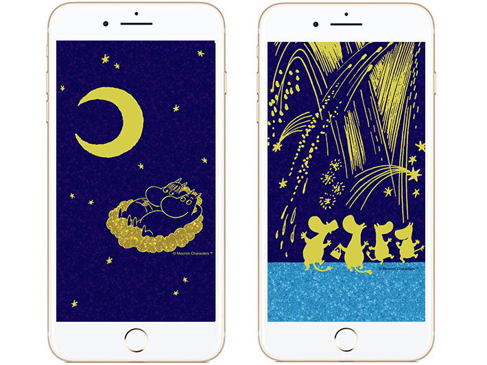 夏の夜を楽しむムーミンたち 新作壁紙登場 ムーミン公式サイト