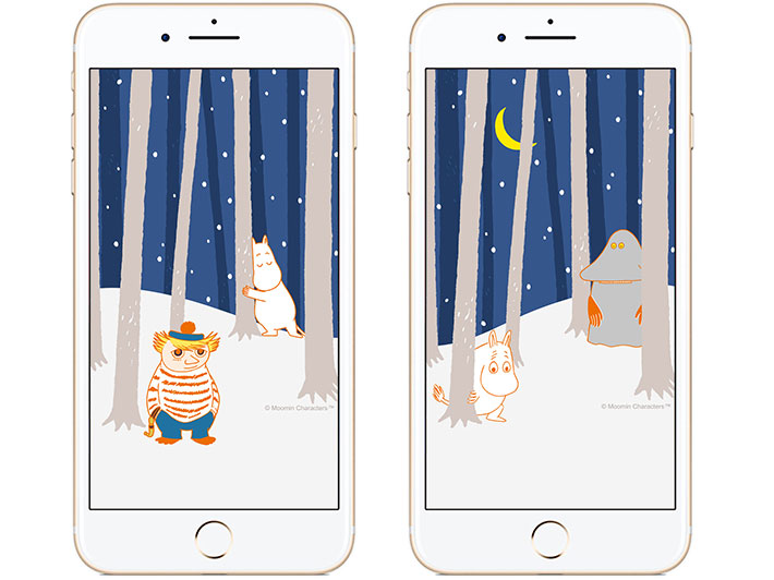モランがやってきた 新作壁紙登場 ムーミン公式サイト
